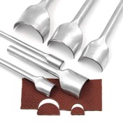 Resim 1 adet / 1 set 3-50 mm Yarım Yuvarlak Kesici Delgeç, Suni Deri El Sanatları Araçları Suni Deri El Yapımı El Sanatları, Kemer Kayışı için Yay Şeklinde Delgeç DIY Suni Deri Araçları 