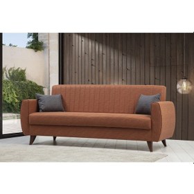 Resim Minarmobilya Alkon Üçlü Koltuk-Kiremit 95 