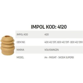 Resim Genel Markalar Süspansiyon Takozu Ön Vw Passat-a4-skoda Superb 