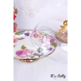 Resim Miss Betty Rose Deluxe 30 cm Ayaklı Kek Fanusu 
