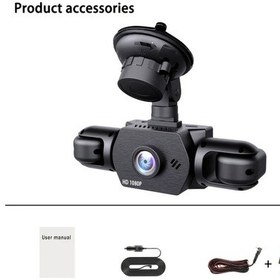 Resim Topnotch 360 4 Kanallı Araç Kamerası - 1080p Hd Ön Sol Sağ Arka Lens Dahili Batarya Hafıza Kartı Yok Siyah 