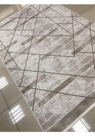 Resim Merinos Halı Ritim 73338 070 Serisi Salon Oturma Yatak Odası Halısı Kahve 