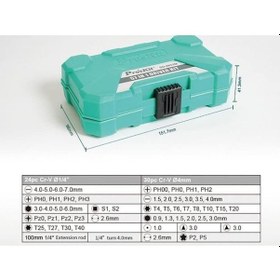 Resim Pro'skit Sd-9857m 57 Parça Hassas Tornavida Seti 