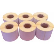 Resim Kalite Barkod - 80x80 Termal Barkod Etiketi 6 Rulo 2.100 adet 
