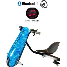 Resim Citymate Drift Car Bluetooth Hoparlörlü Graffiti Desenli Drift Scooter 