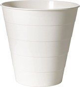 Resim IKEA 10 Lt Çöp Kutusu,beyaz Renk Meridyendukkan Ofis Çöp Kutusu Masaaltı Çöp Kovası 28x28 