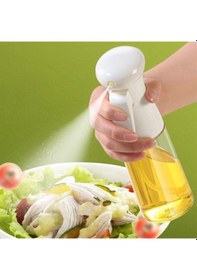 Resim Çok Amaçlı Cam Şişe Püskürtmeli Dağıtıcı Yağdanlık Limonluk Sirke Sosluk Spreyi Beyaz 5570 