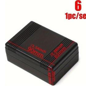 Resim Xuweiwei 1pc Plastik Siyah Dıy Enstrüman Kutusu Stil 6 Elektronik Proje Kutusu 