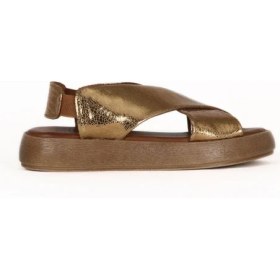 Resim Bueno Shoes Bronz Deri Kadın Düz Sandalet 01WE1902 01WE1902 