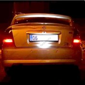 Resim Fardoktoru Opel Astra G Led Plaka Ampulü 93 Duy Mini Cob Led 