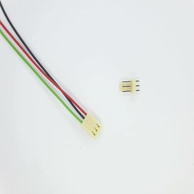 Resim SANEC 2,54mm 3 Pin 2510 Kablolu Dişi Konnektör + 180D Erkek PCB Tipi 20cm - 0,25mm - Çift Taraflı 