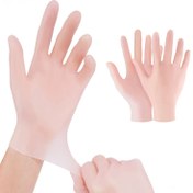 Resim 1 Çift Ultra-Yumuşak Silikon Nemlendirici Eldivenler - Yeniden Kullanılabilir Spa Kalitesinde Bakım, Kuru ve Çatlamış Cildi Rahatlatacak, Erkekler ve Kadınlar için Uygun, El Kremi Tedavisini Geliştirir, Nemlendirici El Eldivenleri 