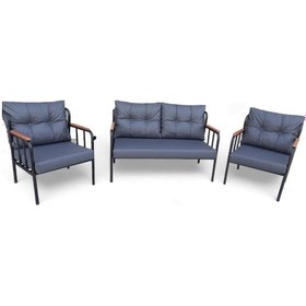 Resim Ofis Büro Metal Deri Ofis Koltukları - 2+1+1 Çok Renkli 