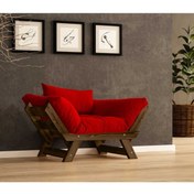 Resim Woodesk Adalar Masif Ceviz-kırmızı Renk Berjer 