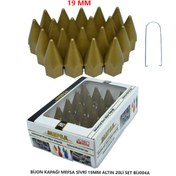 Resim Bijon Kapağı Sivri 19 Mm Altın 20 Li Set 