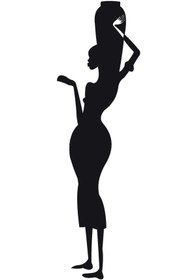 Resim Kıvırcıkyoga Afrikalı Kadın Tip 8 60x196 Cm 