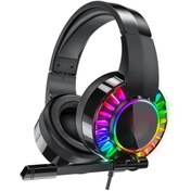 Resim Everest Grup Profesyonel 7.1 Raimbow Oyuncu Kulaklığı Pc-Ps-Xbox Uyumlu USB girişli Kulaklık Süper 