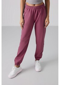 Resim Tommy Life Soft Vişne Cepli Yüksek Bel Rahat Form Lastik Paça Kadın Eşofman Alt - 94583 