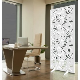 Resim Liar Ahşap Seperatör (Paravan) - KSP-196 - (18 mm) - (85 cm x 210 cm) - (Beyaz) 