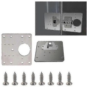 Resim Menteşe Tamir Plakası Seti Paslanmaz Çelik Menteşe Tamir Plakası Paslanmaz Anti-pas B 