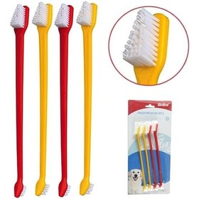 Resim Plastik Köpek Diş Fırçası 4 Adet 