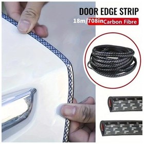 Resim Globalbloom Karbon Fiber Kapı Kenar Koruyucu - Çizilmeye Dayanıklı 18m Pvc Tırmanmaz 
