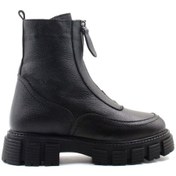 Resim Hakiki Deri Kürklü Kadın Klasik Bot 710kza6003 001 