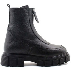 Resim Hakiki Deri Kürklü Kadın Klasik Bot 710kza6003 001 