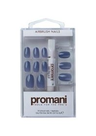 Resim Promani Koyu Mavi Slate Takma Tırnak Kiti 