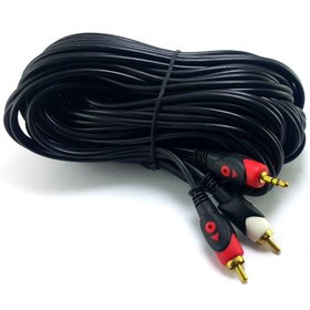 Resim electroon 2RCA 3,5mm Stereo Kablo 5 Metre Gold 