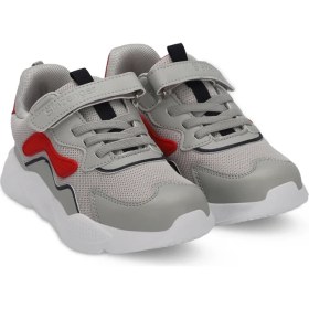Resim Slazenger PESO I Erkek Çocuk Cırt Cırtlı Gri Sneaker 
