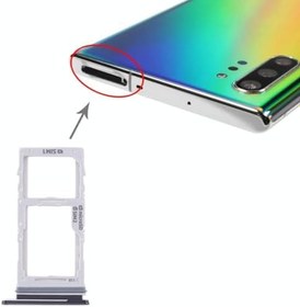 Resim Samsung Note 10 Plus Uyumlu Sim Tepsisi Sim Kart Yuvası Siyah 