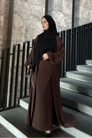Resim Serene Grace İkili Ferace Takımı | Lüks Seri - Siyah / 44 