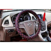 Resim 15/15 İnç İçin Kaymaz Şarap Kırmızısı Desenli Pu Deri Araba Direksiyon Simidi Kılıfı - Kaiyi 