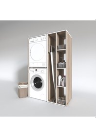 Resim Kenzlife Çamaşır-Kurutma Makinesi Dolabı Alyusha Crd 180*120*60 Banyo Kapaksız Arkalıksız Çok Renkli 