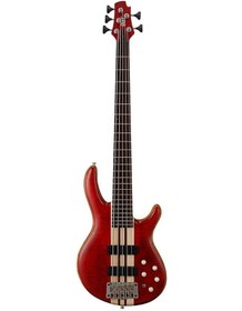 Resim Cort A5plus Fmmh Opbc Bass Gitar, 5 Telli, Open Pore Black Cherry 