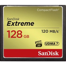Resim Sandisk Extreme Compact Flash SDCFXSB-128G-G46 128 GB CF Hafıza Kartı 