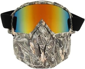 Resim Keenso Motosiklet gözlüğü maskesi, UV ışınlarına dayanıklı binici gözlüğü, motosiklet, bisiklet, kayak, cadılar bayramı için 