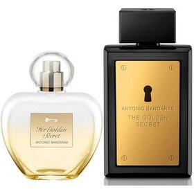 Resim Antonio Banderas Her Golden Secret Kadın Parfüm EDT 80 ML + The Golden Secret Erkek Parfüm EDT 100 ML 