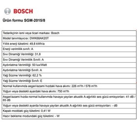 Resim BOSCH DWK68AK20T DAVLUMBAZ 
