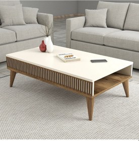 Resim Variant Milan 3'Lü Salon Takımı - Ceviz - Krem 