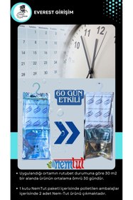 Resim nemtut Nem Alıcı Rutubet Emici Koku Giderici Korozyon Önleyici ( 3 Kutu Içerisinde 6 Paket ) 