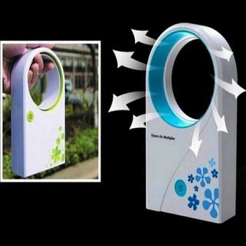 Elde Taşınmış Soğutma Bladeless Fan Usb Mini Fan Masaüstü Bladess Fan Şarj Edilebilir Sessiz 3 Dişli Sevimli Siyah