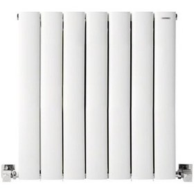 Resim 600x555mm Lilac Yatay Beyaz Alüminyum Radyatör Standart Bağlantı 