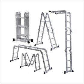 Resim Katlanabilir Katlanır Aluminyum Paslanmaz Çürümez Merdiven İskele 