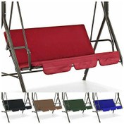 Resim Aubyhe Üç Koltuklu Bahçe Salıncak Koltuk Kılıfı - Su Geçirmez 190t Poliester - Renk Seçenekli Koyu Yeşil Dahil 