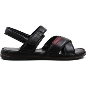 Resim Fast Step Hakiki Deri Erkek Klasik Sandalet 128ma216 001 