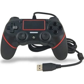 Resim Kepang Kablolu Siyah Kırmızı-Kablosuz Denetleyici Ps4 Playstation Ps 4 Play Station Pro Slim Pc Gamepad Bluetooth USB Uzaktan Kumanda Oyun Pedi Aksesuarları (Yurt Dışından) 
