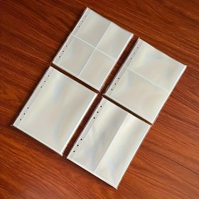 Resim 20 Adet Şeffaf Plastik A5 Yaprak Doldurucu Sayfalar - 3 İnç Fotoğraf Saklama Çantaları, Dayanıklı PP Malzeme, Ofis Malzemeleri, Kartvizitler ve Fotoğraf Albümleri için Düzgün Dikdörtgen Organizatör 