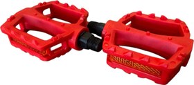 Resim Pedal MX-P620 BMX Reflektörlü Bisiklet Pedalı Plastik Dış Yüzey Kırmızı Çocuk Bisiklet Pedal 